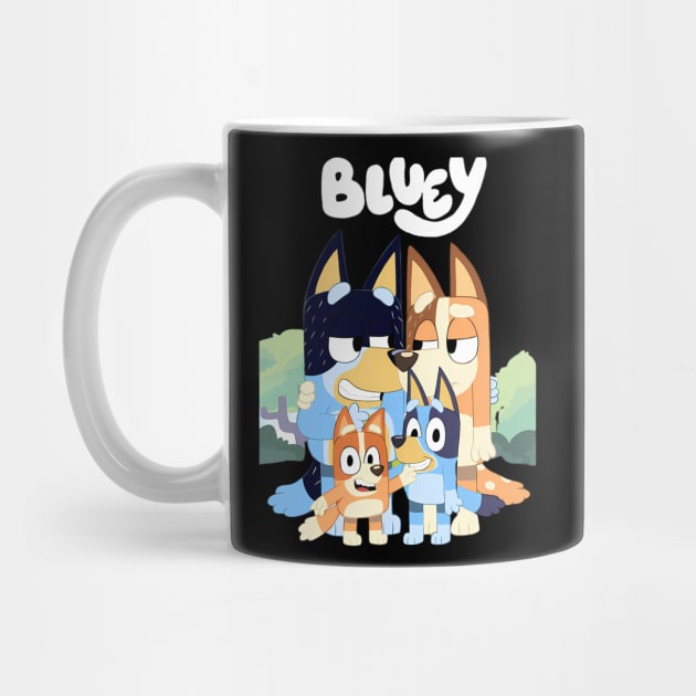 Bluey and Family Happy by Inspire Gift